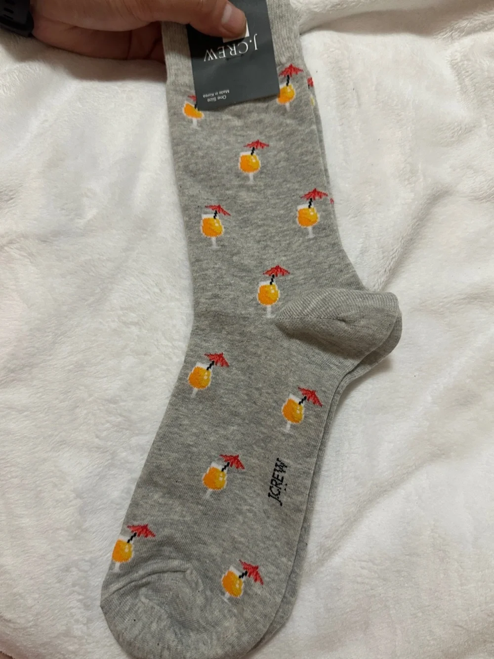 🍹 J.Crew Tropical Cocktail Novelty Socks